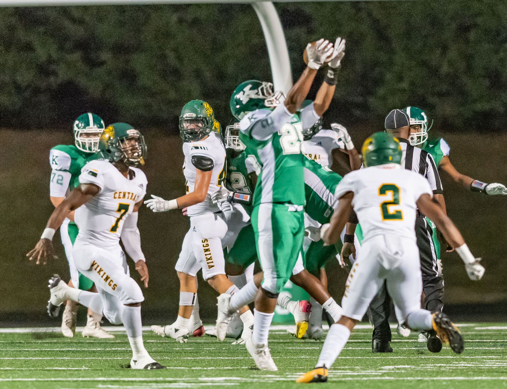 Friday night high school football action